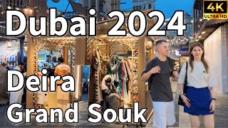 Dubai Deira Grand Souk 🇦🇪 Deira Spice Market Ramadan Souq  4K  Walking Tour [upl. by Thrift]