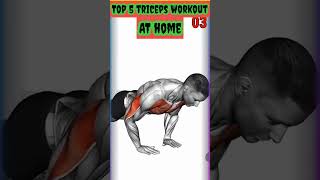 Top 5 Triceps home workout triceps workout homewarkout HemeWorkout86 [upl. by Ayifa]