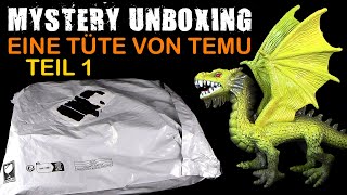 Mystery Unboxing  eine Tüte von Temu  Juni 2024  Teil 1 von 2  Danke Less [upl. by Iramat600]