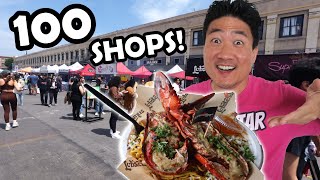 Epic AMERICAN STREET FOOD TOUR at SMORGASBURG Los Angeles [upl. by September719]