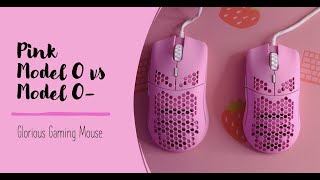 Pink Model O vs Model O Glorious Gaming Mouse  RGB Effects [upl. by Uhile]