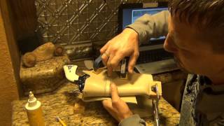 How To Make a Leather Western Cowboy Holster 23 [upl. by Nodarb]