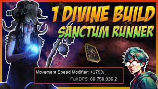 60 Million DPS The Ultimate 1 Divine Sanctum Runner  Path Of Exile 325 [upl. by Jeggar]