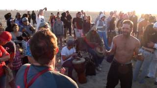 Drum Circle in Venice Beach  Jan 1 2012  1 [upl. by Rancell]