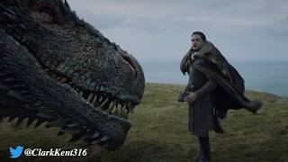 Game of Thrones  Jon Snow meets Drogon  Full Scene [upl. by Sula]