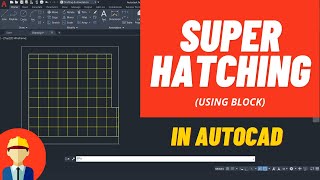 SUPER HATCHING in AutoCAD using Block [upl. by Yeung28]