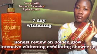 Golden Glow intensive Whitening Exfoliating Shower Gel 7 days whitening [upl. by Notnil372]