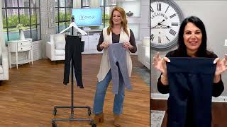 AnyBody Intimates Jacquard Panel Leggings on QVC [upl. by Kcirrad]