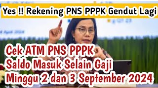 Cek Rekening PNS PPPK Minggu 2 dan 3 September Ada Uang Masuk Selain Gaji [upl. by Enidlarej]