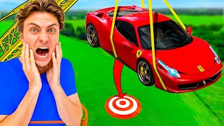 I DROPPED my FAKE FERRARI 100ft [upl. by Bliss]