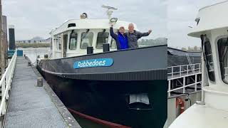 1 Sleepboot Robbedoes  onze eerste vaart Nieuwsgierig Leuk Spannend Ontdekkingstocht Avontuur [upl. by Livvi]