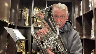 Willson Q90 Euphonium Brief Demonstration and Intonation Test Results [upl. by Otsirave]