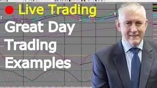 Great Day Trading Examples And Live Trades [upl. by Eylloh]