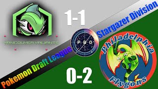 Pokémon Draft League  S6 W3 Stargazer Div  Vancouver Valiants VS Philadelphia Flygons [upl. by Ieso]