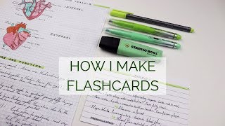 HOW I MAKE FLASHCARDS [upl. by Eniretac498]