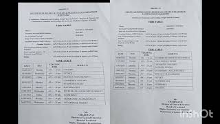 vhse higher secondary examination time table 2025 [upl. by Elcarim723]