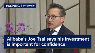 Alibabas Joe Tsai says his investment is important for confidence [upl. by Leahcimnaj]