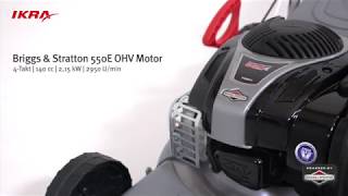 Benzin 4in1 RasenmÃ¤her Mulcher IBRM 46SBS550E Briggs amp Stratton Motor [upl. by Kelci]