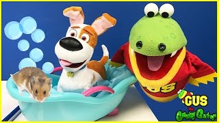 Gus the Gummy Gator Takes Care of Pets Pretend Play Toys Compilation [upl. by Aisak]