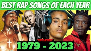 Best Rap Songs Of Each Year 1979  2023 [upl. by Piper]