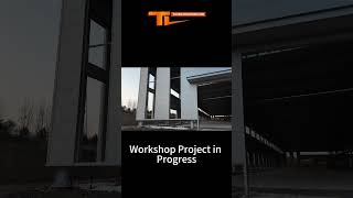 Workshop Construction Update Almost Finished steelstructureworkshop construction [upl. by Ramses]