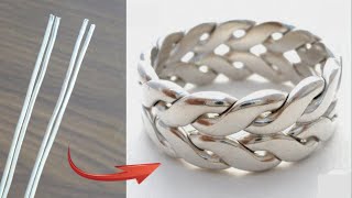 How to make handmade silver wire ringjewelry makinghow its madegold Smith Luke [upl. by Cortie31]