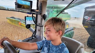 10 Year Old Grain Cart Driver [upl. by Oramug733]