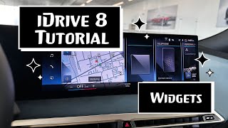 BMW iDrive 8  Widgets How To [upl. by Ralf]