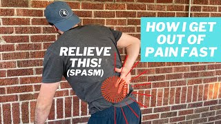 Back Muscle Spasm Treatment  My 4 Unconventional Crazy Effective Steps [upl. by Ahsilra]