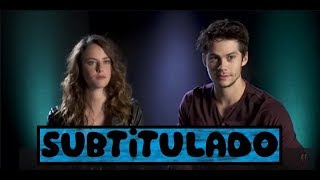 Dylan OBrien amp Kaya Scodelario  Maze Runner Cast plays quotKnow your costarquot  Yahoo SUBTITULADO [upl. by Mellie241]