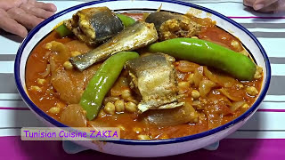 الملثوث التونسي بالحوت  couscous tunisien au poissonCuisinetunisiennezakia [upl. by Gross]