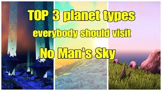 Top 3 Planet Types Worth Visiting No Mans Sky [upl. by Errised506]