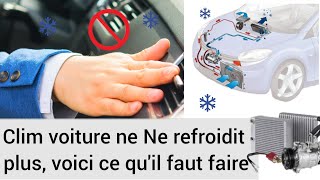 Clim voiture ne refroidit plus Climatisation automobile [upl. by Ahsiyt]