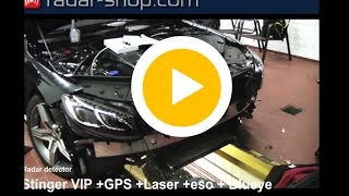 Radar detector installation Mercedes S63 AMG Convertible Stinger VIP [upl. by Ekusuy]