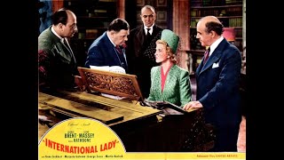 International Lady 1941 🌈 Colorized 🎬 George Brent Basil Rathbone Ilona Massey [upl. by Rednael]