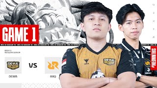 DEWA UNITED ESPORTS vs RRQ HOSHI  Regular Season Week 5 Day 2  Game 1  MPLIDS14 [upl. by Seth]