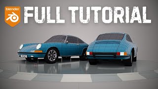 Modeling 3D LOW POLY car in blender  FULL TUTORIAL [upl. by Yzus]