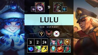 Lulu Support vs Renata Glasc  KR Grandmaster Patch 1420 [upl. by Lindell]