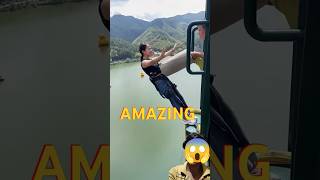 Bungee jump 😳😳 shorts bungeejump adventure yt ytshort short [upl. by Yssirk]