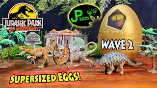 Captivz Jurassic Park 30th Anniversary Wave 2 Supersized Eggs Review [upl. by Dee Dee764]