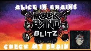 Alice in Chains  Check My Brain  Rock Band Blitz Playthrough 5 Gold Stars [upl. by Nayd]