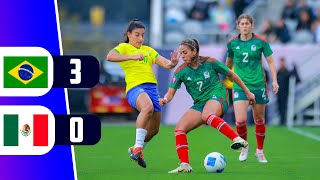 BRASIL GOLEA 3  0 A MEXICO POR LAS SEMIFINALES  COPA ORO FEMENINA  REY DEPORTIVO [upl. by Luca83]