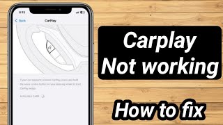 How to fix CarPlay Not working On iphone ios 18 [upl. by Taylor484]