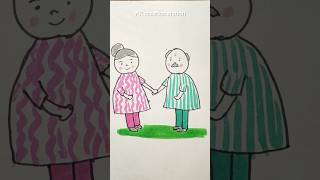 Easy cartoon drawing for kidsshorts trendingytpopularpriyalkukreja ytshortyoutubecomedyart [upl. by Girvin]