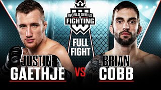 Full Fight  Justin Gaethje vs Brian Cobb  WSOF 3 2013 [upl. by Enitsyrk206]