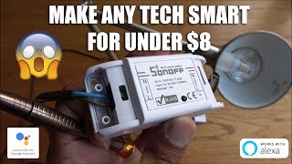 Sonoff Basic Smart WiFi Switch Unboxing and Setup [upl. by Eissert174]