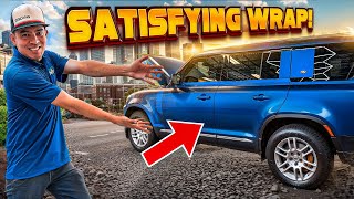 Watch a Professional Wrap a Car  ASMR The Most Satisfying Car Wrapping Video [upl. by Ardys]