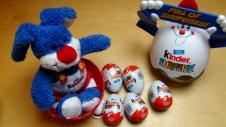 Kinder Surprise Egg Super Egg with 7 Eggs inside [upl. by Josee235]