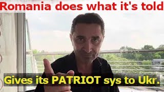 Lapdog România will give its PATRIOT sys to Ukraine If master US says soand it did [upl. by Jeannine586]