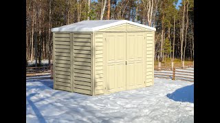 Duramax 8x6 DuraMate Outdoor Storage Shed Installation Video [upl. by Bjorn]